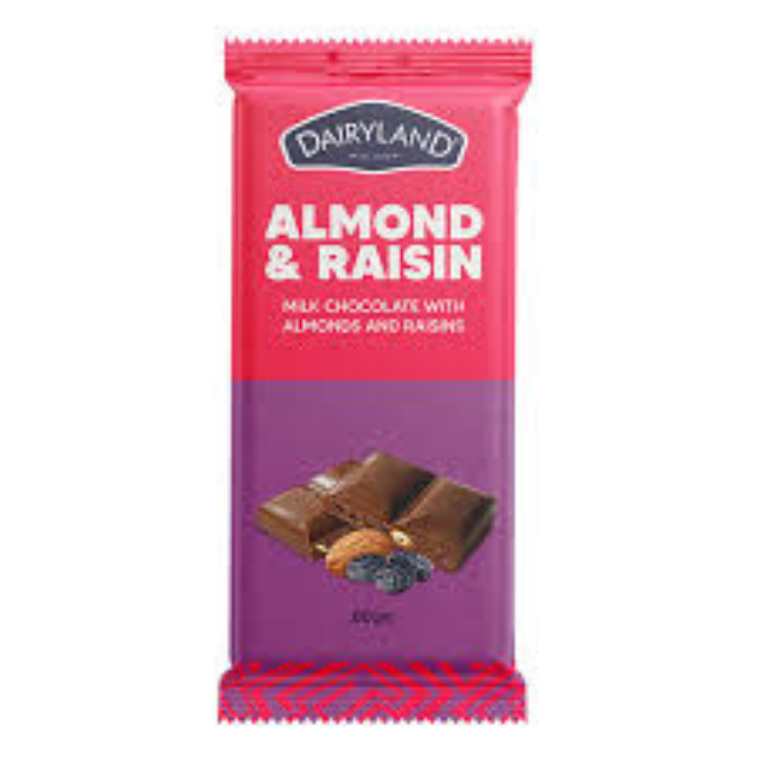 DAIRYLAND ALMOND N RAISIN 80G